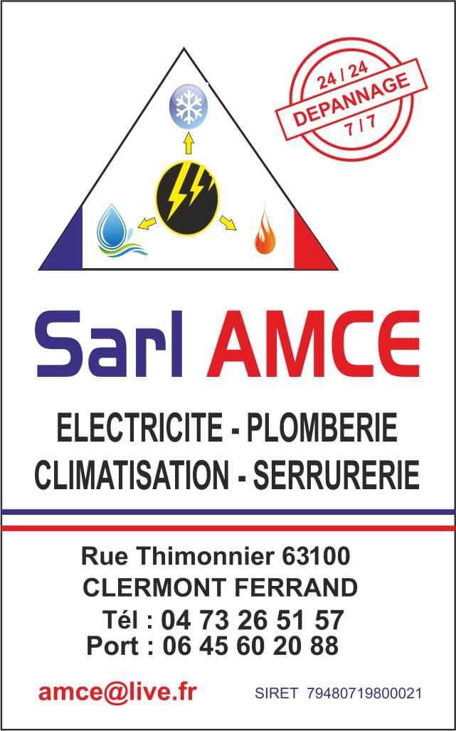 AMCE ELECTRICIEN PLOMBIER CHAUFFAGISTE CLIMATICIEN 24h/7jrs